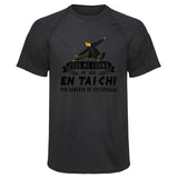 Maillot de Sport Homme Tai-chi Noir Une Legende Tu Deviendras - T-Shirt Respirant Polyester Manches Courtes - Cadeau Sportif Anniversaire Noël Fête des Pères
