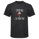 Maillot de Sport Homme Muay Thai Copie Jpeux Pas - T-Shirt Respirant Polyester Manches Courtes - Cadeau Sportif Anniversaire Noël Fête des Pères
