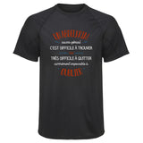 Maillot de Sport Homme pour Un Abdelkrim Aussi Genial - T-Shirt Respirant Polyester Manches Courtes - Cadeau Sportif Anniversaire Noël Fête des Pères