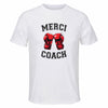 Maillot de Sport Homme pour Merci Boxe Coach - T-Shirt Respirant Polyester Manches Courtes - Cadeau Sportif Anniversaire Noël Fête des Pères