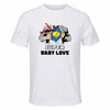 Maillot de Sport Homme Super Baby Love - T-Shirt Respirant Polyester Manches Courtes - Cadeau Sportif Anniversaire Noël Fête des Pères