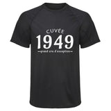 Maillot de Sport Homme 1949 Cuvee Grand Cru - T-Shirt Respirant Polyester Manches Courtes - Cadeau Sportif Anniversaire Noël Fête des Pères
