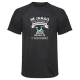 Maillot de Sport Homme Aquabike Copie Quarantenaire Homme - T-Shirt Respirant Polyester Manches Courtes - Cadeau Sportif Anniversaire Noël Fête des Pères