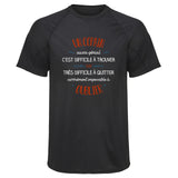 Maillot de Sport Homme pour Un Copain Aussi Genial - T-Shirt Respirant Polyester Manches Courtes - Cadeau Sportif Anniversaire Noël Fête des Pères
