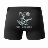 Caleçon J'peux Pas J'Ai Parachute - Humour Boxer Coton Idée Cadeau