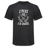 Maillot de Sport Homme Jpeux Pas Chasse 2 Copie Jpeux Pas - T-Shirt Respirant Polyester Manches Courtes - Cadeau Sportif Anniversaire Noël Fête des Pères