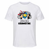 Maillot de Sport Homme Super Geometre - T-Shirt Respirant Polyester Manches Courtes - Cadeau Sportif Anniversaire Noël Fête des Pères