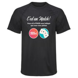 Maillot de Sport Homme Poker Match - T-Shirt Respirant Polyester Manches Courtes - Cadeau Sportif Anniversaire Noël Fête des Pères