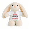 Peluche Lapin Bébé Doudou Je Veux Devenir Assistant Son comme Papa Cadeau Naissance Garçon Nouveau-Né Baby Shower