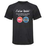 Maillot de Sport Homme MUSCU - T-Shirt Respirant Polyester Manches Courtes - Cadeau Sportif Anniversaire Noël Fête des Pères