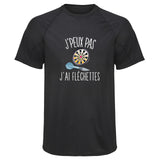 Maillot de Sport Homme Flechettes Copie Jpeux Pas - T-Shirt Respirant Polyester Manches Courtes - Cadeau Sportif Anniversaire Noël Fête des Pères