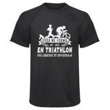 Maillot de Sport Homme Triathlon Une Legende Tu Deviendras - T-Shirt Respirant Polyester Manches Courtes - Cadeau Sportif Anniversaire Noël Fête des Pères