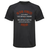Maillot de Sport Homme pour Un Jean-Francois Aussi Genial - T-Shirt Respirant Polyester Manches Courtes - Cadeau Sportif Anniversaire Noël Fête des Pères