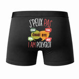 Caleçon J'peux Pas J'Ai Polyglotte - Humour Boxer Coton Idée Cadeau