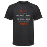 Maillot de Sport Homme pour Un Eddy Aussi Genial - T-Shirt Respirant Polyester Manches Courtes - Cadeau Sportif Anniversaire Noël Fête des Pères