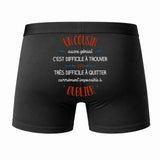 Caleçon Un Cousin Aussi génial - Dos - Humour Boxer Coton Motif Métier Idée Cadeau Anniversaire Noël Homme