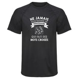 Maillot de Sport Homme Homme Trentenaire Mots Croises - T-Shirt Respirant Polyester Manches Courtes - Cadeau Sportif Anniversaire Noël Fête des Pères