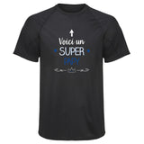 Maillot de Sport Homme pour Papy Super - T-Shirt Respirant Polyester Manches Courtes - Cadeau Sportif Anniversaire Noël Fête des Pères