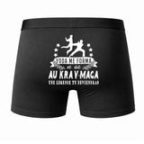 Caleçon Une légende Te Forma Krav maga - Dos - Humour Boxer Coton Motif Métier Idée Cadeau Anniversaire Noël Homme