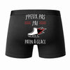 Caleçon J'peux Pas J'Ai Patin à Glace - Humour Boxer Coton Idée Cadeau