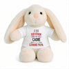 Peluche Lapin Bébé Doudou Je Veux Devenir Cadre comme Papa Cadeau Naissance Nouveau-Né Baby Shower