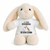Peluche Lapin Bébé Doudou La Copine de Boisson de Son Cousin Cadeau Naissance Fille Nouveau-Né Baby Shower