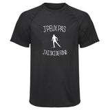 Maillot de Sport Homme Jpeux Pas Jai Ski de Fond Copie Jpeux Pas - T-Shirt Respirant Polyester Manches Courtes - Cadeau Sportif Anniversaire Noël Fête des Pères
