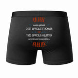 Caleçon Un ABEL Aussi génial - Dos - Humour Boxer Coton Motif Métier Idée Cadeau Anniversaire Noël Homme