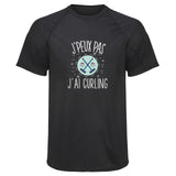 Maillot de Sport Homme Curling Copie Jpeux Pas - T-Shirt Respirant Polyester Manches Courtes - Cadeau Sportif Anniversaire Noël Fête des Pères