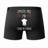 Caleçon J'peux Pas J'Ai Cours de Cuisine - Humour Boxer Coton Idée Cadeau