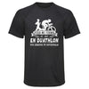 Maillot de Sport Homme Duathlon Une Legende Tu Deviendras - T-Shirt Respirant Polyester Manches Courtes - Cadeau Sportif Anniversaire Noël Fête des Pères