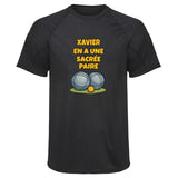 Maillot de Sport Homme pour Xavier en a Une Sacree Paire - T-Shirt Respirant Polyester Manches Courtes - Cadeau Sportif Anniversaire Noël Fête des Pères