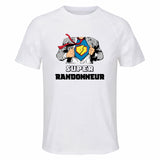 Maillot de Sport Homme Super Randonneur - T-Shirt Respirant Polyester Manches Courtes - Cadeau Sportif Anniversaire Noël Fête des Pères