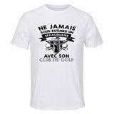 Maillot de Sport Homme Golf Homme 60 Copie Sexagenaire - T-Shirt Respirant Polyester Manches Courtes - Cadeau Sportif Anniversaire Noël Fête des Pères