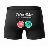 Caleçon LIT C'est Un Match - Dos - Humour Boxer Coton Motif Métier Idée Cadeau Anniversaire Noël Homme