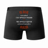 Caleçon Un Jamal Aussi génial - Dos - Humour Boxer Coton Motif Métier Idée Cadeau Anniversaire Noël Homme
