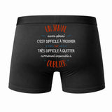 Caleçon Un Jamal Aussi génial - Dos - Humour Boxer Coton Motif Métier Idée Cadeau Anniversaire Noël Homme