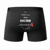 Caleçon Docteur d'amour - Dos - Humour Boxer Coton Motif Métier Idée Cadeau Anniversaire Noël Homme