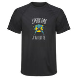 Maillot de Sport Homme Lutte Copie Jpeux Pas - T-Shirt Respirant Polyester Manches Courtes - Cadeau Sportif Anniversaire Noël Fête des Pères