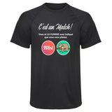 Maillot de Sport Homme FLEMME - T-Shirt Respirant Polyester Manches Courtes - Cadeau Sportif Anniversaire Noël Fête des Pères