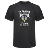 Maillot de Sport Homme Tennis Sexagenaire Homme - T-Shirt Respirant Polyester Manches Courtes - Cadeau Sportif Anniversaire Noël Fête des Pères