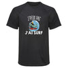 Maillot de Sport Homme Surf Tyrannosaure Copie Jpeux Pas - T-Shirt Respirant Polyester Manches Courtes - Cadeau Sportif Anniversaire Noël Fête des Pères
