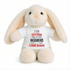Peluche Lapin Bébé Doudou Je Veux Devenir Ingenieure comme Maman Cadeau Naissance Nouveau-Né Baby Shower