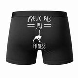 Caleçon J'peux Pas J'Ai Fitness - Humour Boxer Coton Idée Cadeau