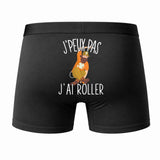 Caleçon J'peux Pas J'Ai Roller - Humour Boxer Coton Idée Cadeau