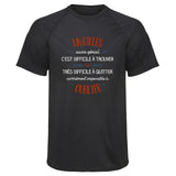 Maillot de Sport Homme pour Un Gilles Aussi Genial - T-Shirt Respirant Polyester Manches Courtes - Cadeau Sportif Anniversaire Noël Fête des Pères
