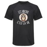 Maillot de Sport Homme Hibou Cest la Vie - T-Shirt Respirant Polyester Manches Courtes - Cadeau Sportif Anniversaire Noël Fête des Pères