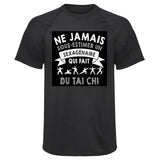 Maillot de Sport Homme Tai CHI Sexagenaire Homme - T-Shirt Respirant Polyester Manches Courtes - Cadeau Sportif Anniversaire Noël Fête des Pères