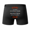 Caleçon Un Franck Aussi génial - Dos - Humour Boxer Coton Motif Métier Idée Cadeau Anniversaire Noël Homme