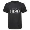 Maillot de Sport Homme 1990 Cuvee Grand Cru - T-Shirt Respirant Polyester Manches Courtes - Cadeau Sportif Anniversaire Noël Fête des Pères